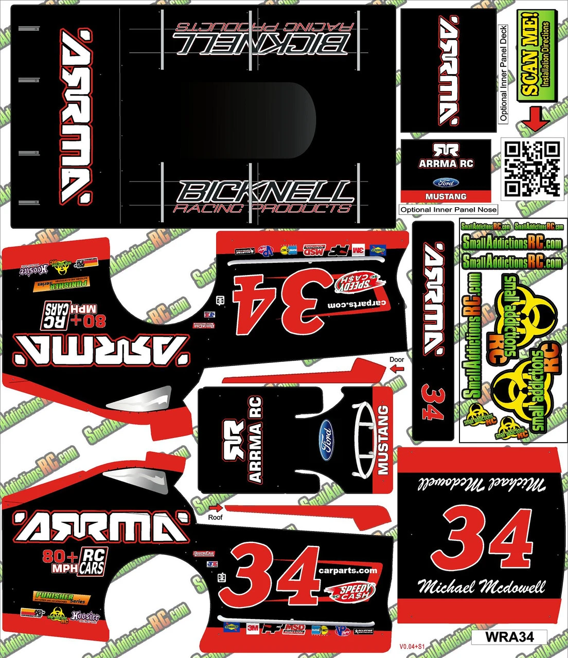 Small Addictions RC Wrap Addicts #34 Michael McDowell MudBoss Wrap