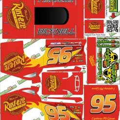 Small Addictions RC Wrap Addicts #95 Lighting McQueen Rust-eze MudBoss Wrap