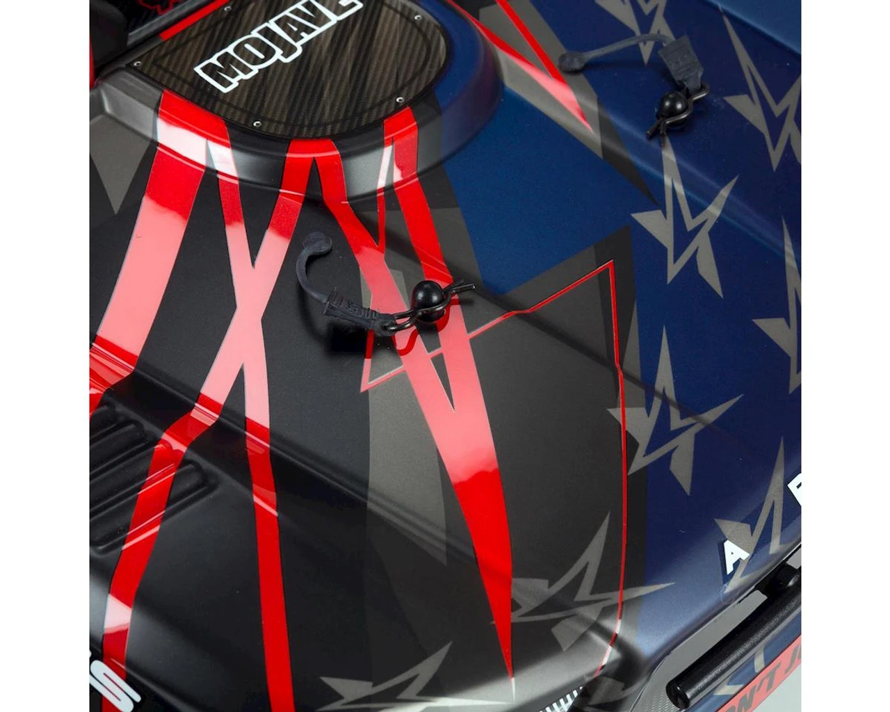 Arrma Mojave 6S BLX Brushless RTR 1/7 4WD RTR Desert Racer (Black/Red) (V2) W/SLT3 2.4GHz Radio - Image 3