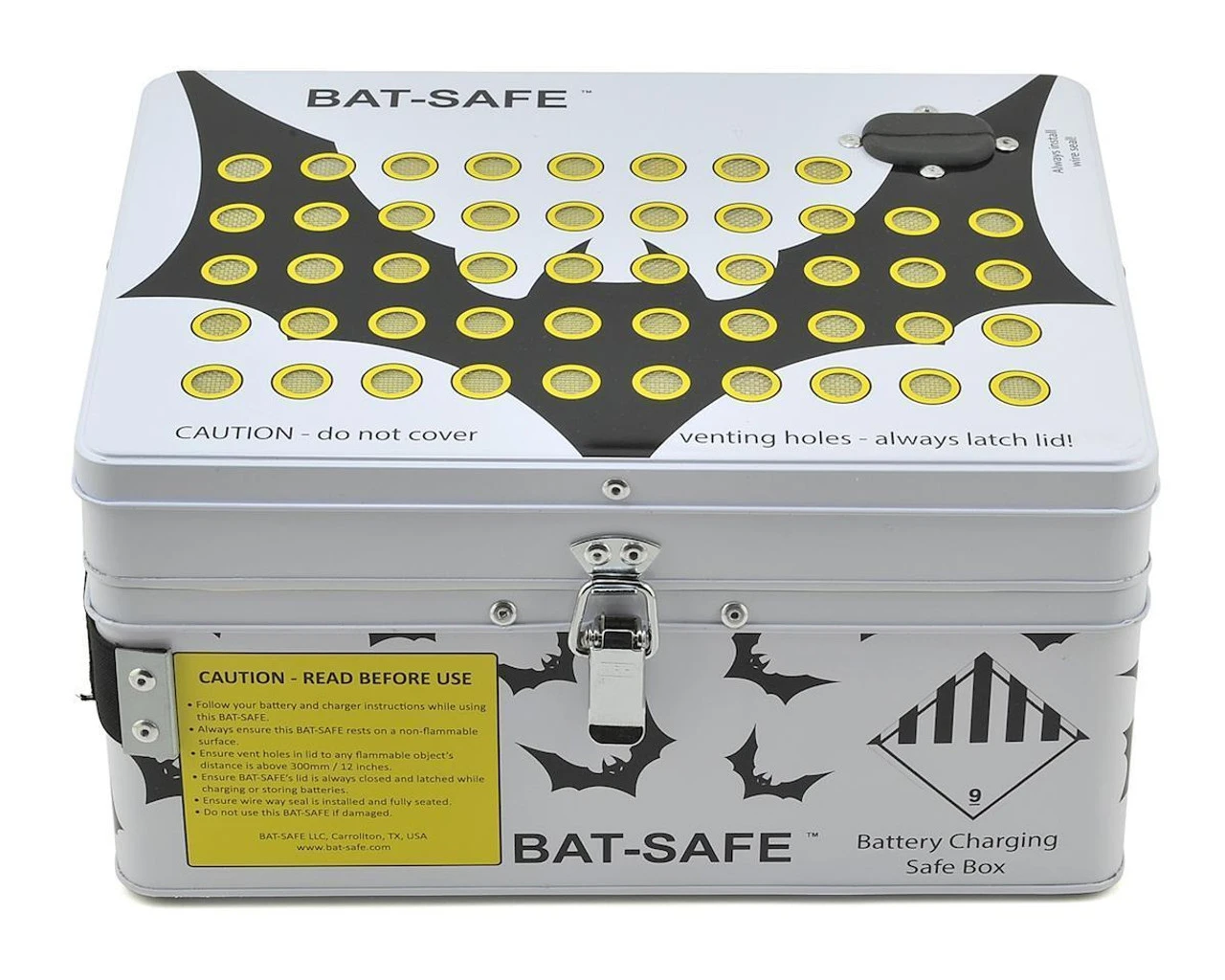Bat-Safe LiPo Charging Case (Fire Resistant Safe Charging)