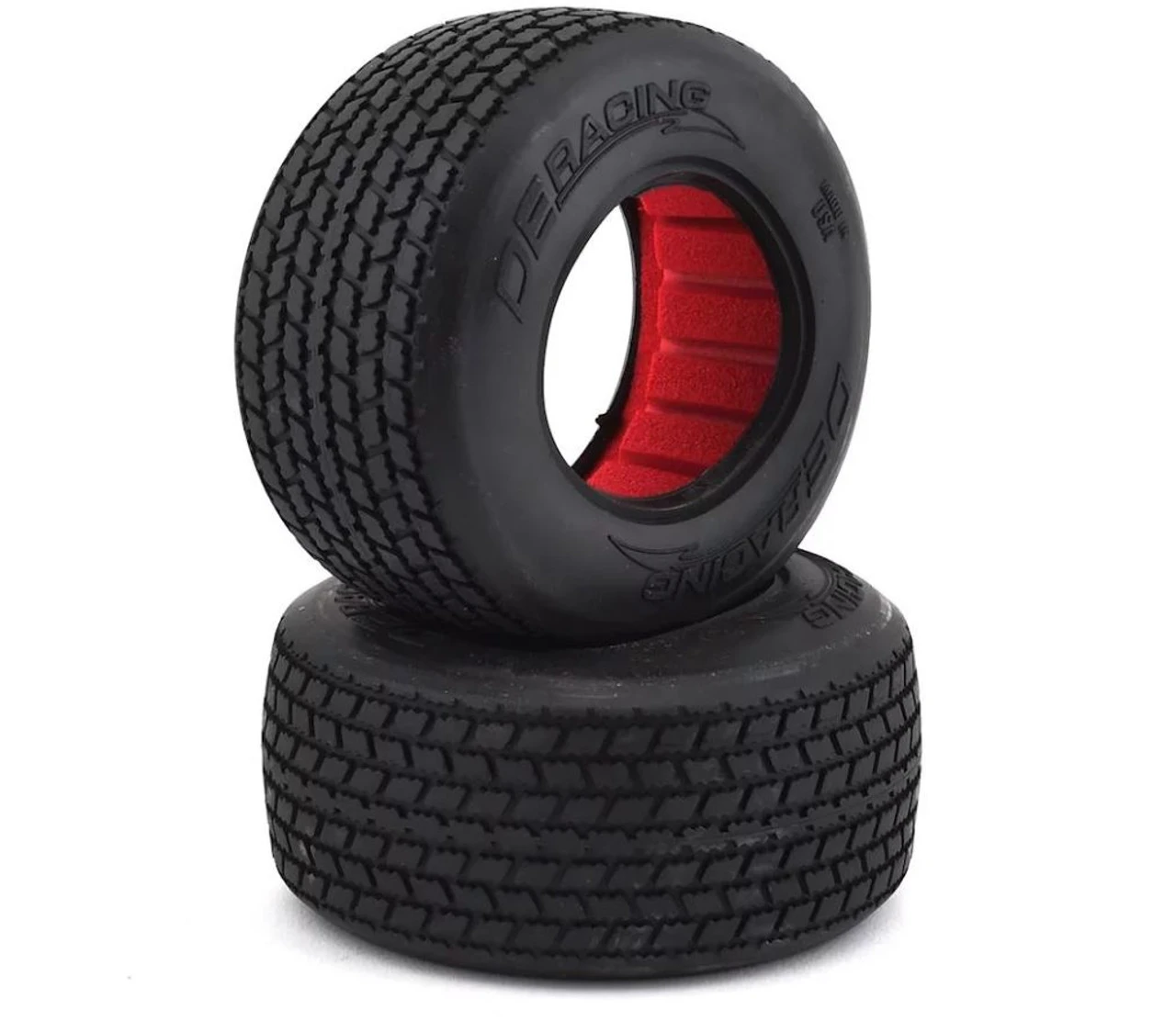 DE Racing G6T 2.2/3.0" Short Course Truck Oval Tread Tires W/ Inserts (2) (D40 Soft Compound)