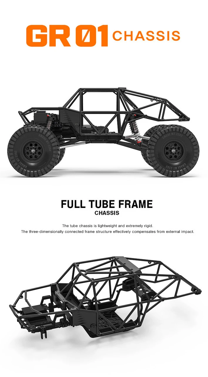 Gmade GR01 GOM 1/10 4WD Rock Crawler Buggy Kit - Image 3