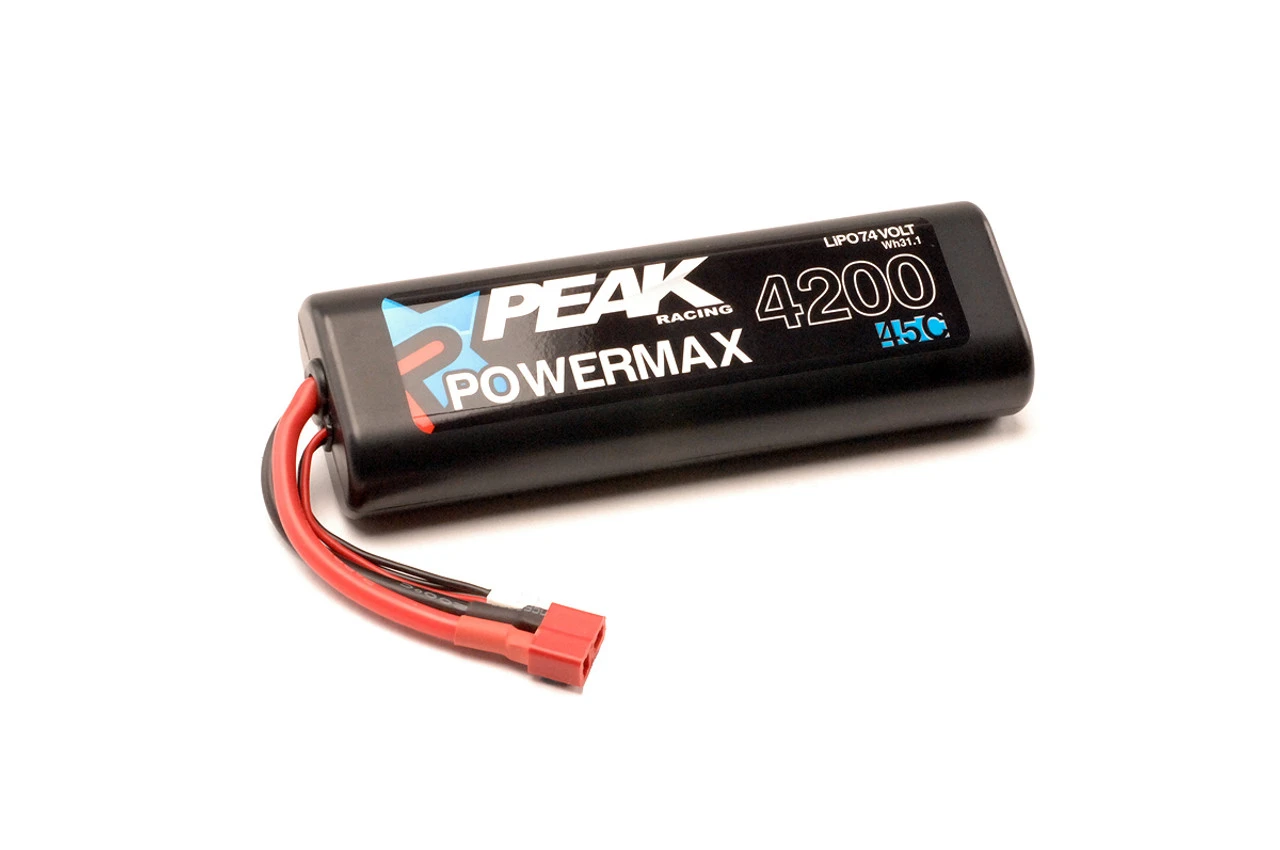 Peak Racing PowerMax Sport 4200 Lipo With Deans Plug