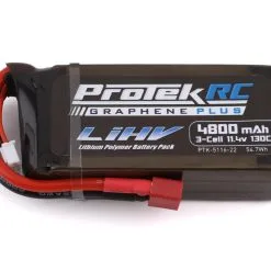 ProTek RC 3S 130C Low IR Si-Graphene + HV Shorty LiPo Battery (11.4V/4800mAh) Crawler Pack W/T-Style Plug