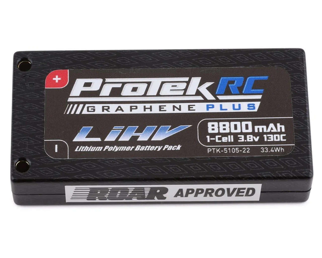 ProTek RC 1S 130C Low IR Si-Graphene + HV LiPo Battery (3.8V/8800mAh) W/4mm Connectors (ROAR Approved)