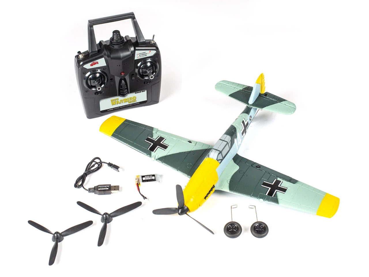 Rage RC Messerschmitt Bf 109 Micro RTF Airplane W/PASS