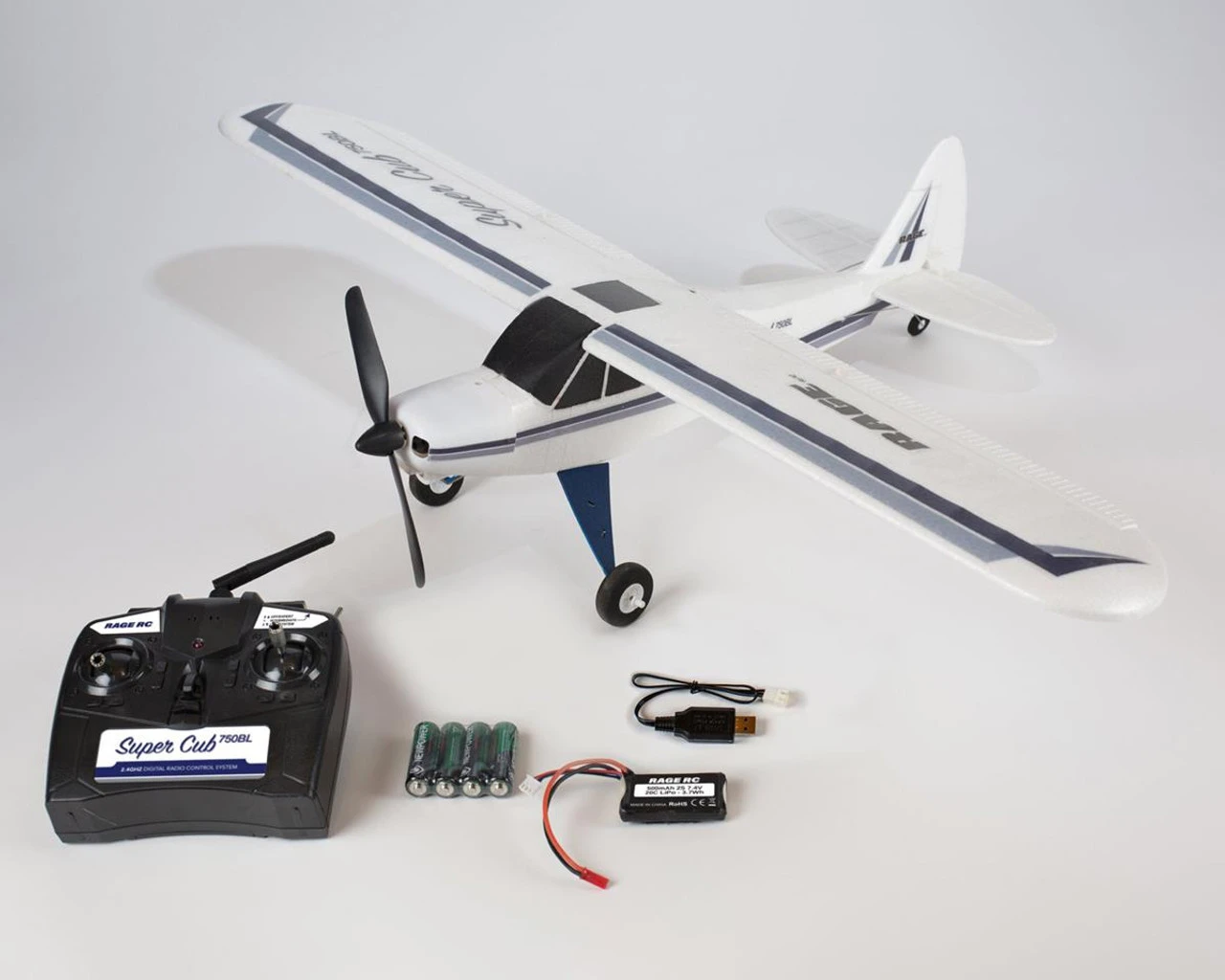 Rage RC Super Cub 750 Brushless RTF 4-Channel Aircraft With PASS (Pilot Assist Stability Software) System