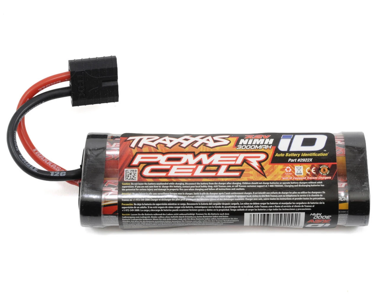 Traxxas 2922X "Power Cell" 6-Cell Stick NiMH Battery Pack W/iD Traxxas Connector (7.2V/3000mAh)